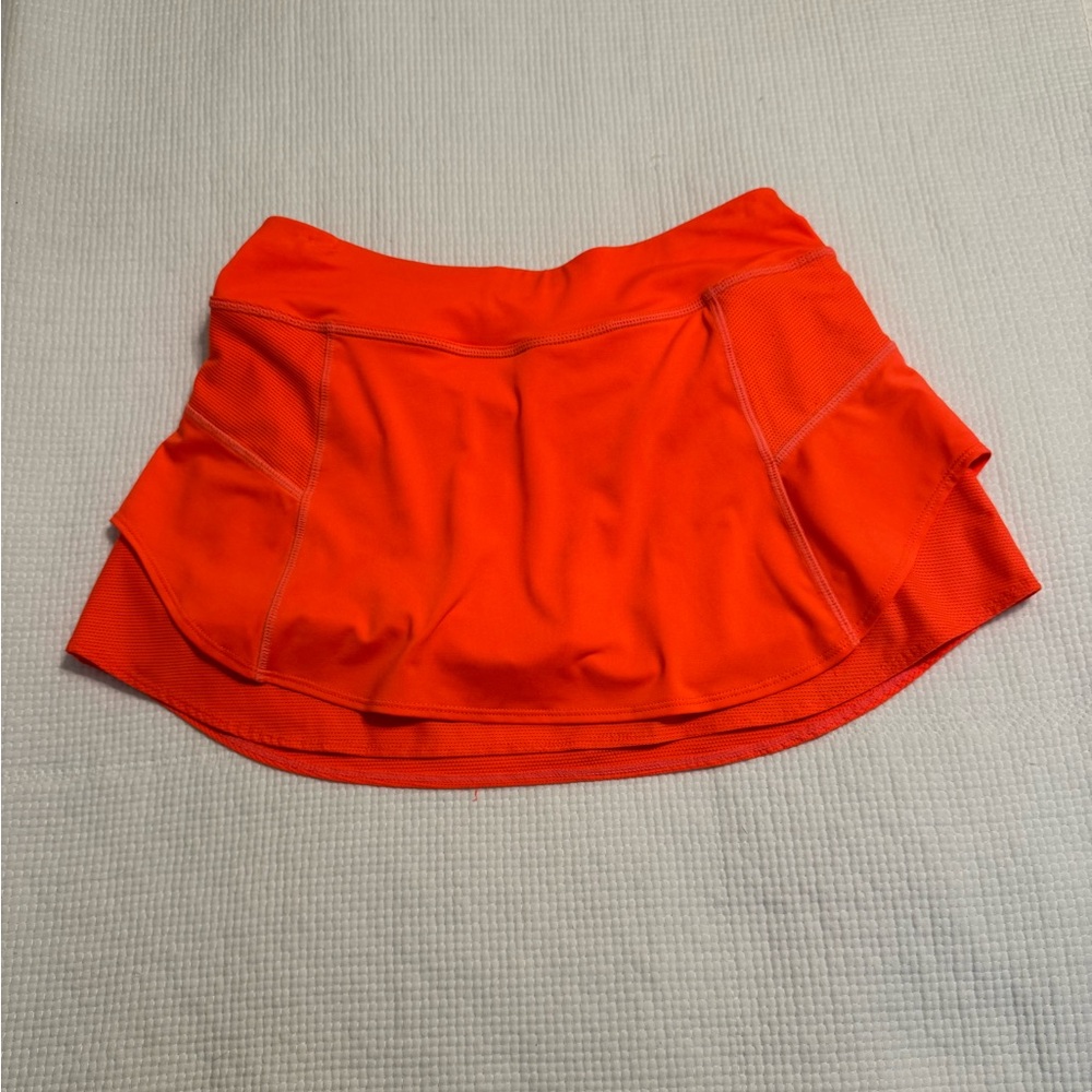 Athleta Orange Tennis Skirt